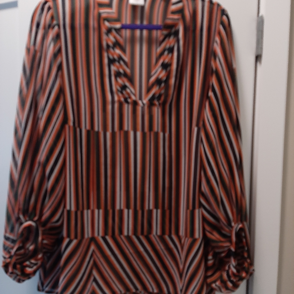 CAbi Striped Blouse